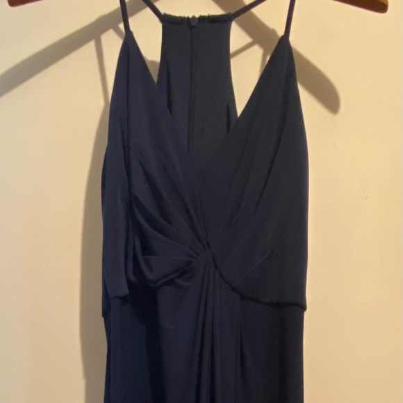 Navy Flowing Bridesmaid's Dress - David's Bridal - Picture 1 of 2